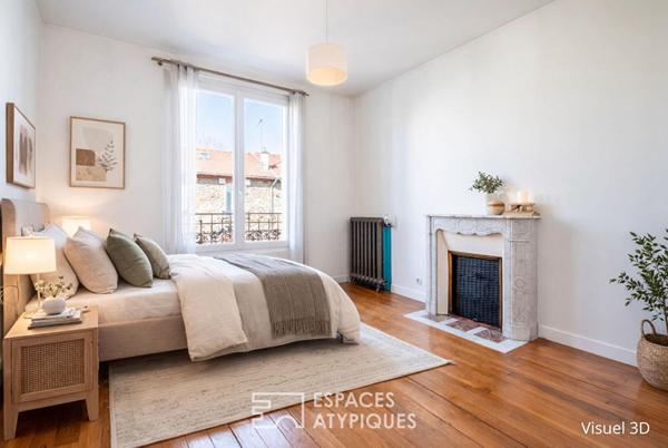 Meulière de caractère avec jardin et terrasse