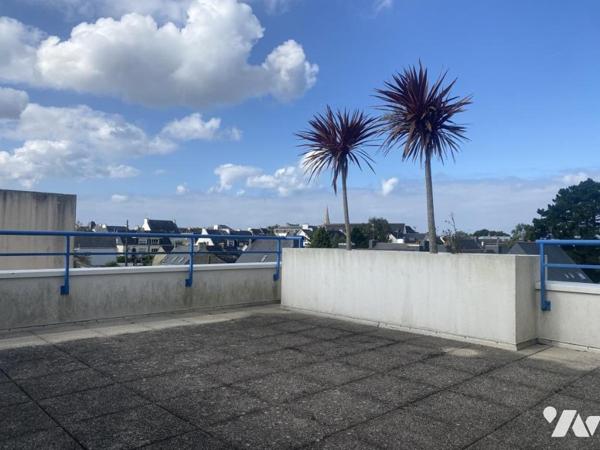  RARE Ploemeur appartement au dernier étage avec ascenseur  terrasse et garage 