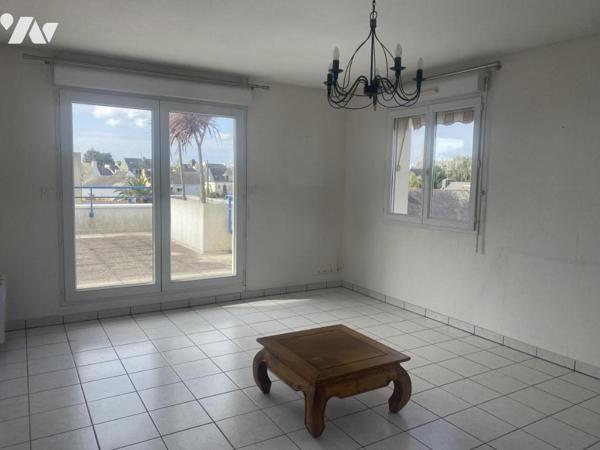  RARE Ploemeur appartement au dernier étage avec ascenseur  terrasse et garage 