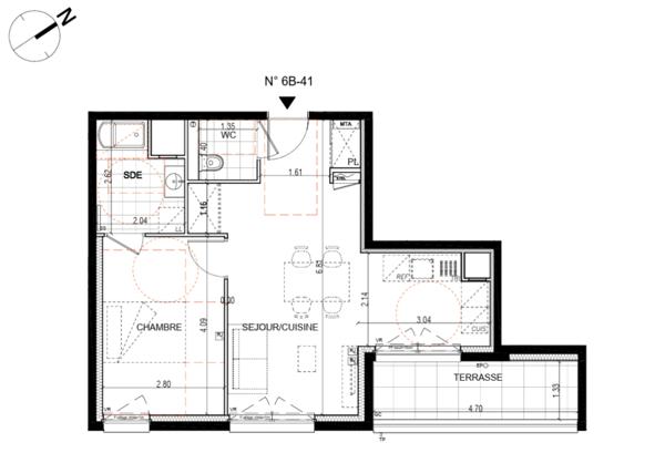 appartement à vendre 2 pièces MONTIGNY LES METZ (57)