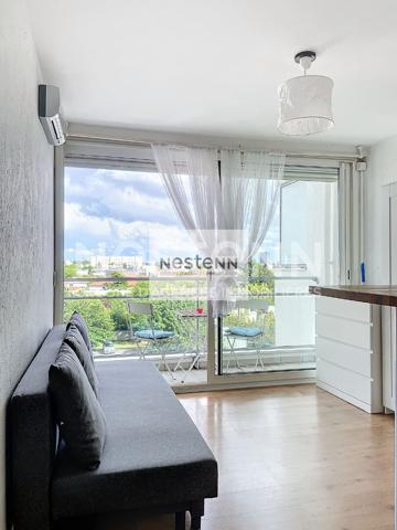 Appartement T1 lumineux à louer à Bordeaux, 4ème étage, avec balcon
