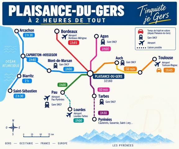 PLAISANCE – Maison de village – 135 m² – 3 chambres