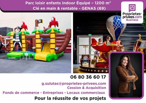 À VENDRE ! Parc de loisirs Indoor pour enfants - 1200 M2 - Genas (69)