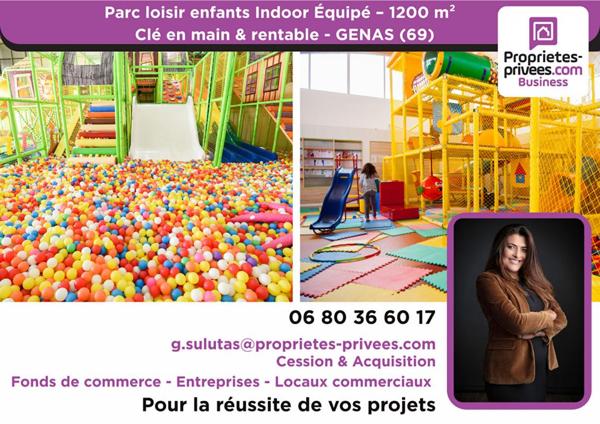 À VENDRE ! Parc de loisirs Indoor pour enfants - 1200 M2 - Genas (69)