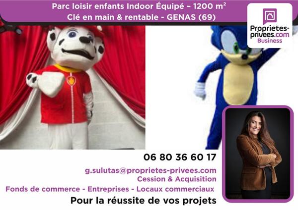 À VENDRE ! Parc de loisirs Indoor pour enfants - 1200 M2 - Genas (69)