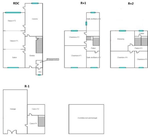 Maison bourgeoise Art Déco – Double garage – Jardin sud – Avenue de la République à MARCQ-EN-BAROEUL (59)