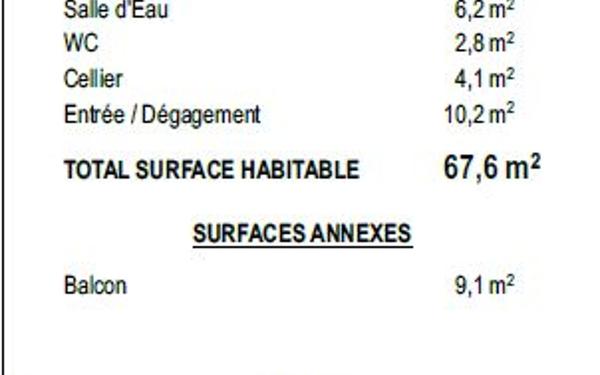 Appartement à vendre    3 pièces • 67,60 m2 Saint-Paul-lès-Dax