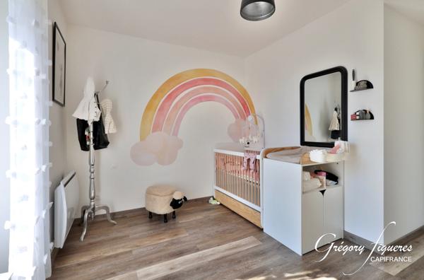 Tartaras (42800) – Quartier de Murigneux – Appartement T3 traversant avec jardin, cave et stationnement