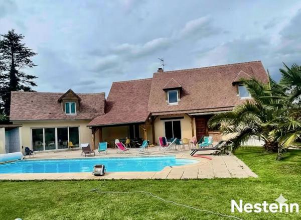 PROPRIÉTÉ FAMILIALE 6 CHAMBRES + BUREAU PISCINE OUISTREHAM