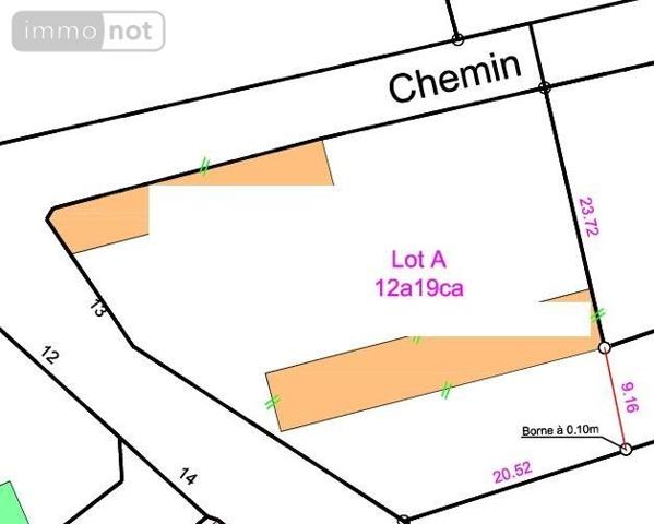 Terrain à Batir à vendre à Onjon dans l'Aube (10220), ref :