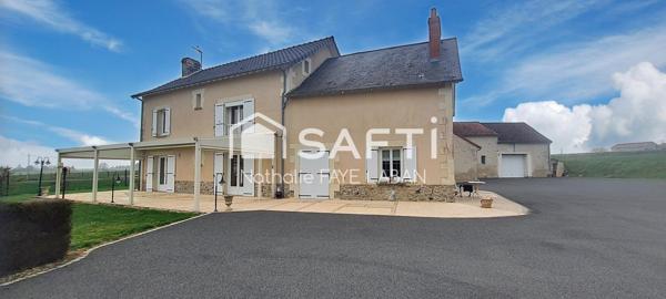 Maison 4 chambres avec hangar et garages