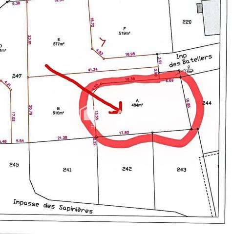 LES MARTRES DE VEYRE Terrain viabilisé de 484 m² libre de constructeur