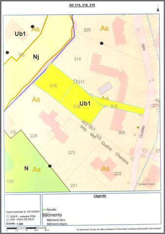 Terrain à CERIZAY, 79140 - 1208m²