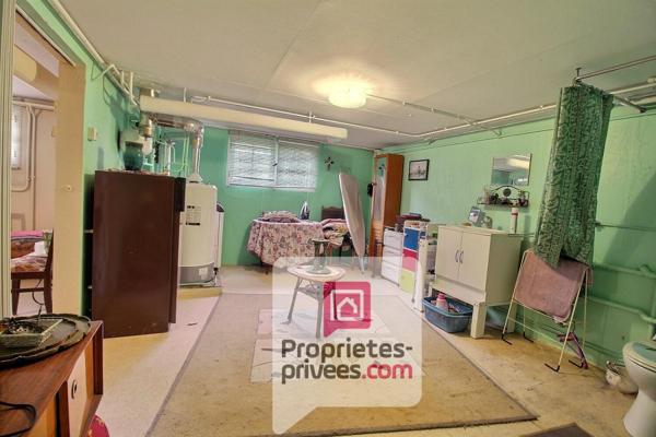 VILLEMANDEUR, PAVILLON LUMINEUX 73 m2  + VERANDA 11 m2, PLEIN SUD, SOUS-SOL TOTAL, TERRAIN 602 m2