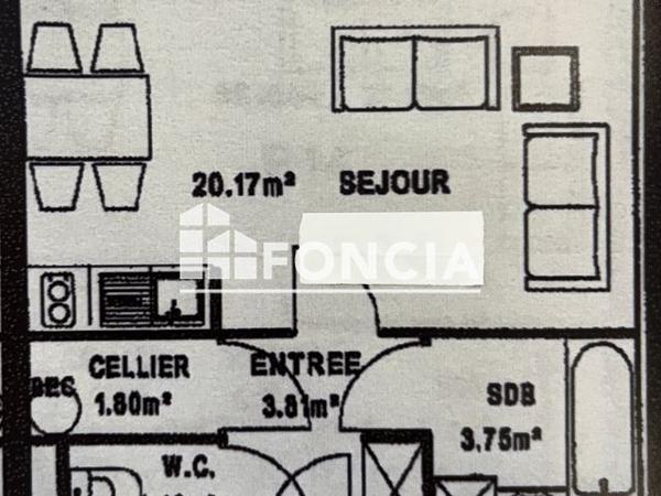 À vendre Studio 30.93 m² - Amiens 80000