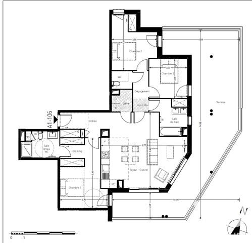 Appartement à vendre 5 pièces 100,5 m² Pessac