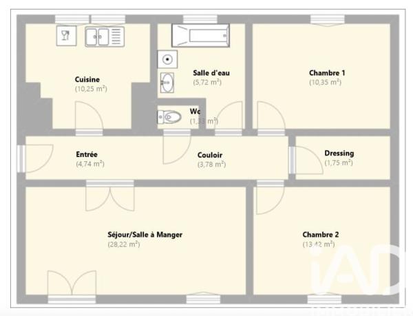 Appartement à vendre 4 pièces 80 m² La Celle-Saint-Cloud