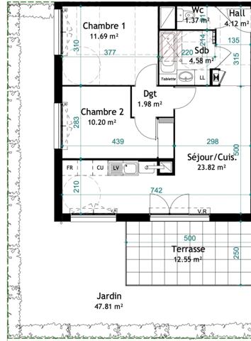 Agréable T3 avec jardin CHASSE SUR RHONE (38)