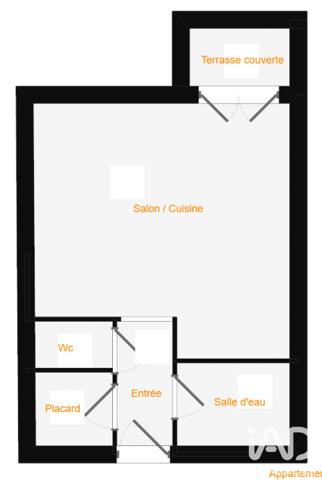 Studio à vendre 27,15 m² Cazaubon