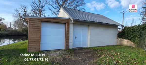 NONANCOURT 27320 Maison individuelle et lodge aménagé, 4 étangs avec bras de rivière, double garage, terrain de plus de 5 Hectares - 540 000  HAI