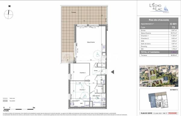 Achat appartement Neuvecelle - 3 pièce(s) - 72 m² - 460 000 €