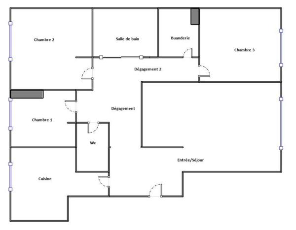 Appartement ASNIERES SUR SEINE - 4 pièce(s) - 82.50m2
