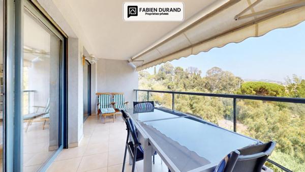 CANNES PLAGE DU MIDI 700m 3 PIÈCES 71,8 M² DEUX TERRASSES 22 M²  PISCINE  GARAGE -   APERÇU MER
