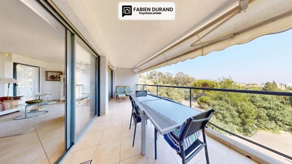 CANNES PLAGE DU MIDI 700m 3 PIÈCES 71,8 M² DEUX TERRASSES 22 M²  PISCINE  GARAGE -   APERÇU MER