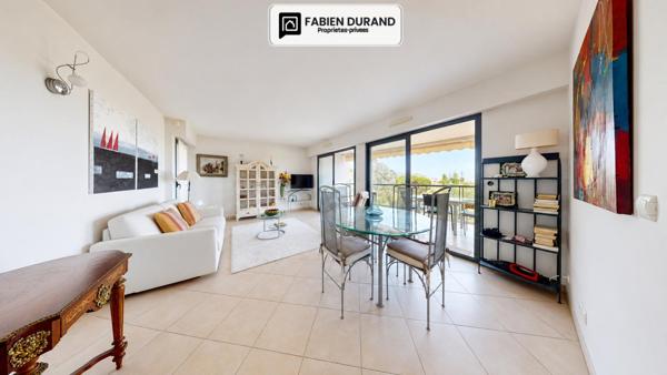 CANNES PLAGE DU MIDI 700m 3 PIÈCES 71,8 M² DEUX TERRASSES 22 M²  PISCINE  GARAGE -   APERÇU MER