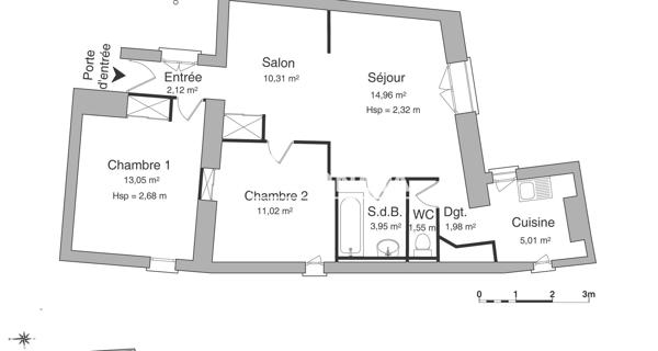 Location Appartement 3 pièces 63.95 m² - Trévoux 01600
