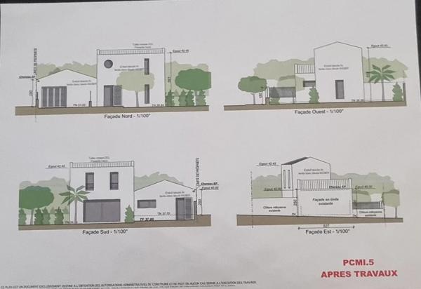 Terrain  264 m2 avec Permis de construire obtenu libre constructeur
