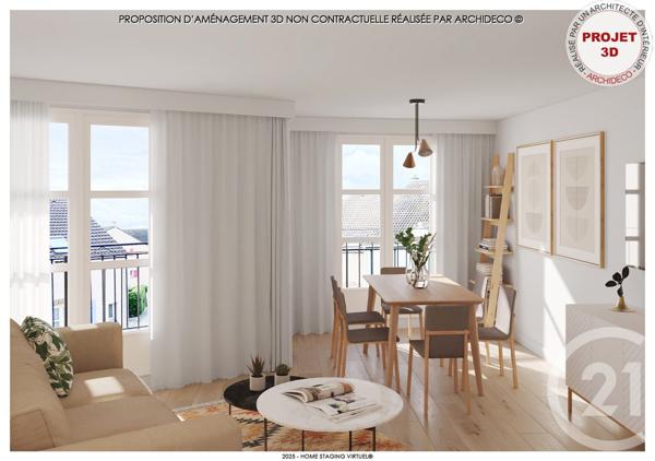 Appartement F4 à vendre  4 pièces - 73,57 m2 HERBLAY SUR SEINE - 95