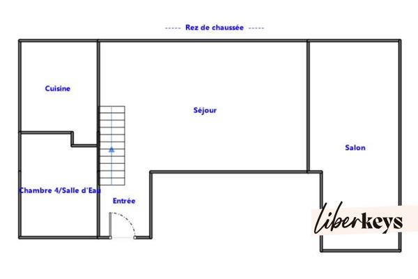 Maison de caractère 162 m² avec jardin paysager et stationnements.