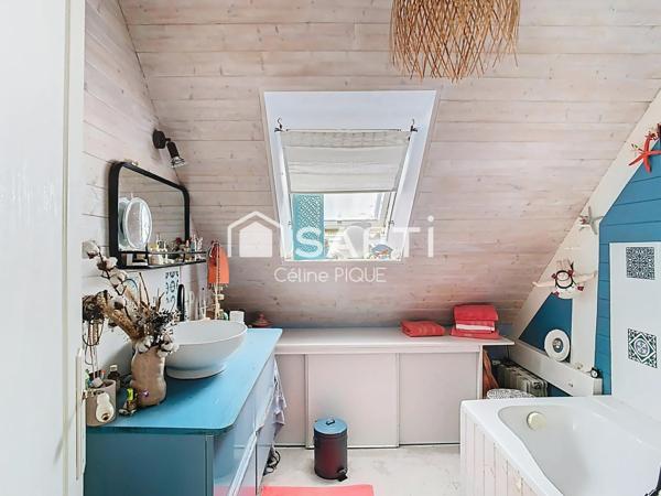 Maison 5 pièces avec jardin et garage dans bel environnement