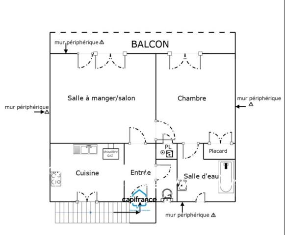 Maison à vendre MAISON DE VILLAGE 1 chambre, dépendances (studio) , garage , terrain 750 m²