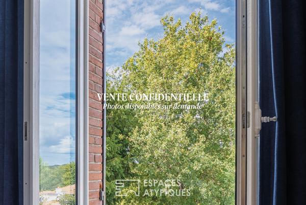 Maison bourgeoise 1920 rénovée avec double garage dans le bourg