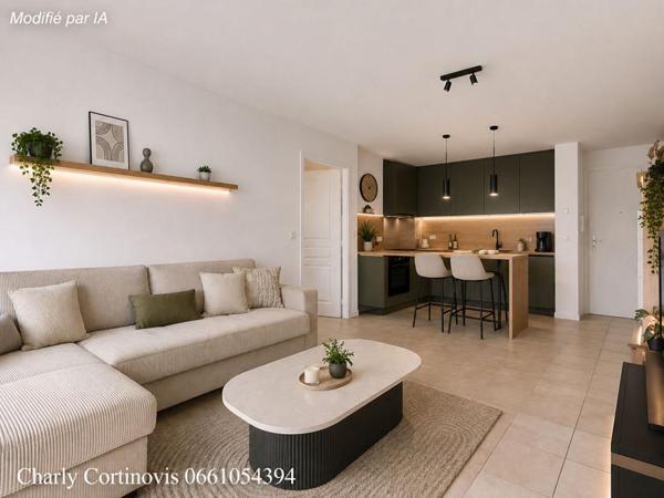 À vendre - T2 de 39 m² avec grande TERRASSE et GARAGE