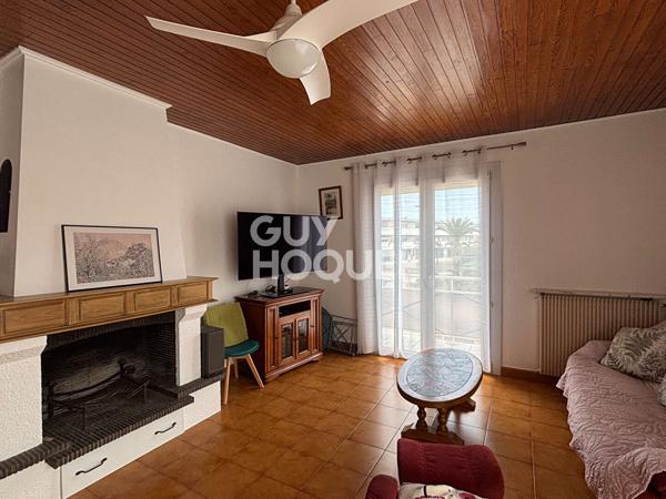 À louer à l'année - Appartement meublé 4 pièces avec balcon et jardin commun à Villeneuve-de-la-Raho