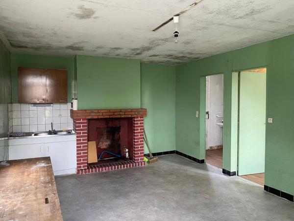 Maison 57 m², 2 chs, terrain de 1000 m², Valdallière