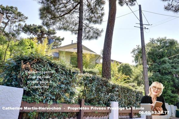 Villa d'architecte de 4 chambres dont 1 suite sur vaste sous-sol de 120 m² - La Baule-les Pins