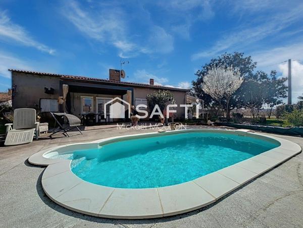 maison T5 - 4 chambres - 118m² - garage et piscine