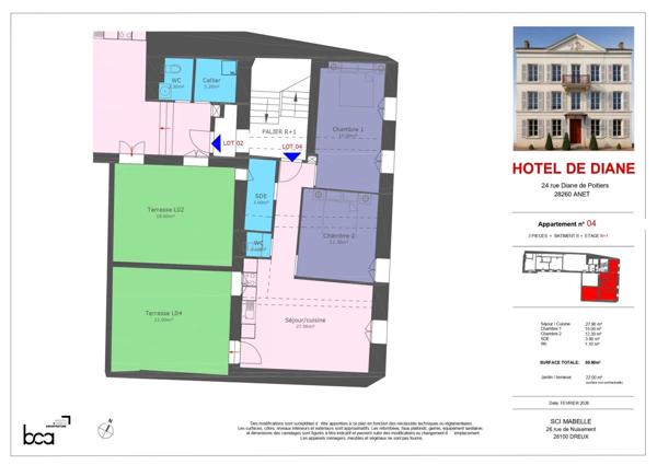 Vente Appartement 3 pièces 59 m2 à Anet