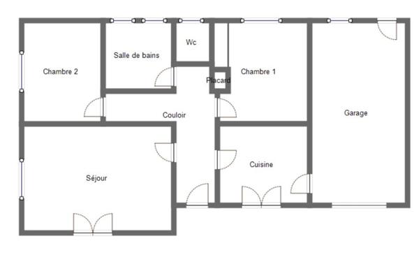 Maison à vendre    3 pièces •  Plaisance