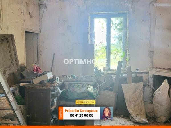 Ensemble immobilier à rénover - 2 maisons individuelles - terrain 640m² - 15 000€