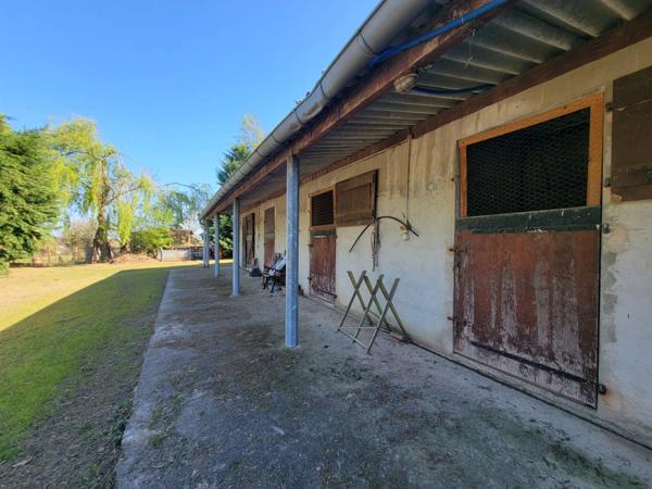 Ensemble avec 1280 m² de hangars sur 3 ha – fort potentiel professionnel