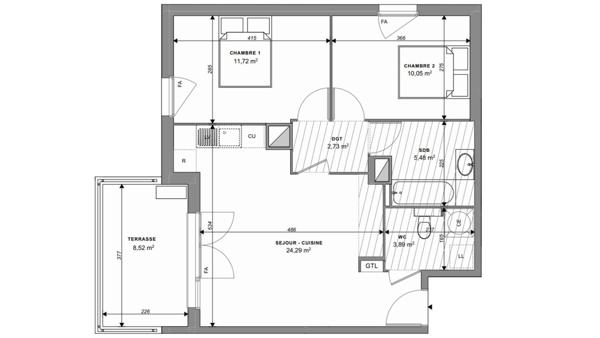 Appartement à vendre 3 pièces 58 m² Bormes-les-Mimosas