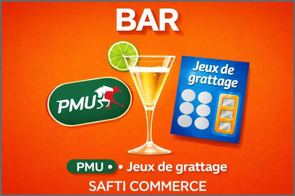 Fonds de commerce Bar - PMU - Jeux de grattage