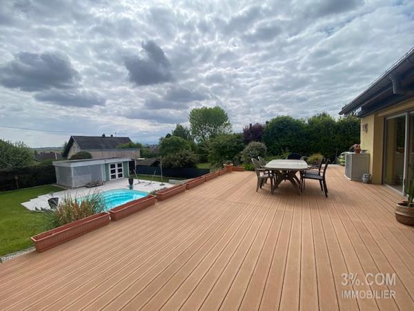 3%.COM Belle maison d'architecte avec piscine sur terrain 9 ares Truchtersheim (67370)