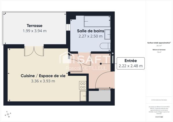 GARCHES – Buzenval Domaine le Cottage Studio 26m2 avec jardin