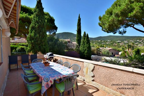CAVALAIRE SUR MER (83) - PROPRIETE UNE MAISON DE 205 M² (EN 2 APPARTEMENTS) + T2 DE 33 M² - PISCINE AU SEL - TERRAIN DE 1500 M² CLOS ET PAYSAGE -
